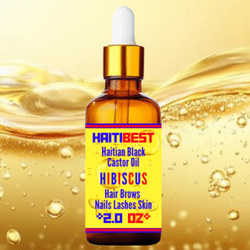 Haitian Black Castor Oil - Hibiscus (2oz) - HAITIBEST