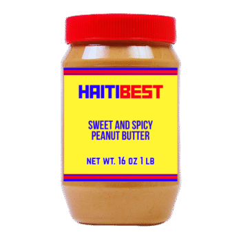 🥜🔥 HAITIBEST® Hot & Spicy Peanut Butter – 16 oz. Jar